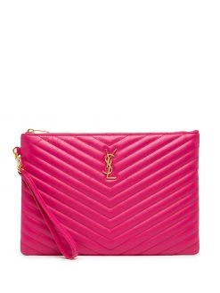 Saint Laurent I-pad logo clutch bag