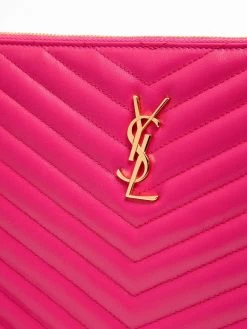 Saint Laurent I-pad logo clutch bag