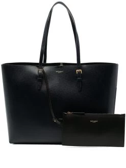 Saint Laurent Boucle leather shopping tote
