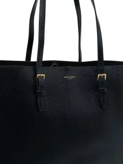 Saint Laurent Boucle leather shopping tote
