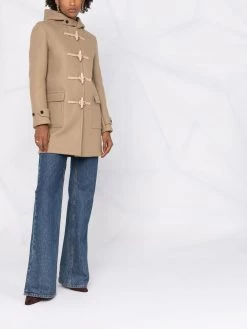 Saint Laurent toggle-fastening single-breasted coat