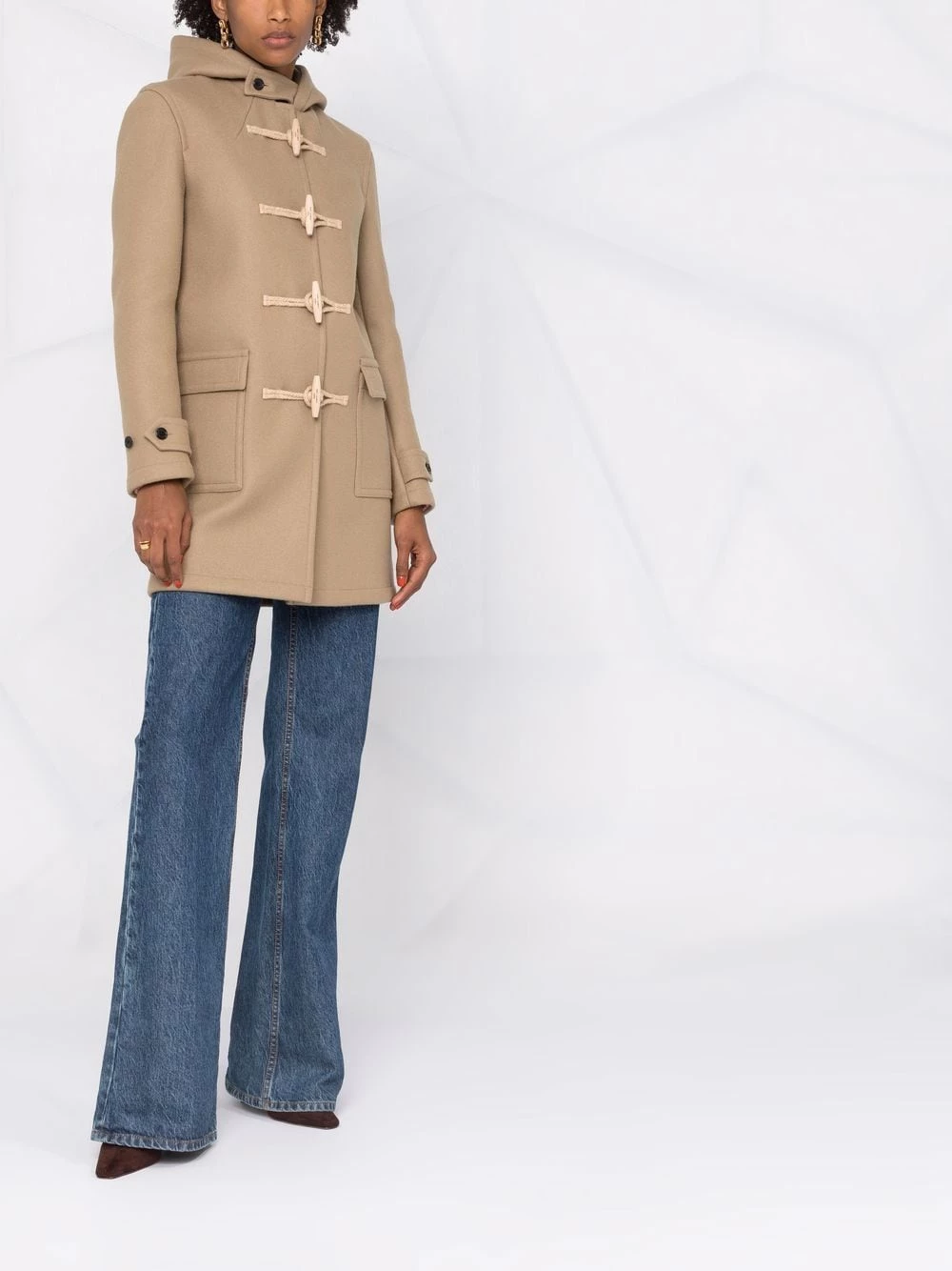 Saint Laurent toggle-fastening single-breasted coat