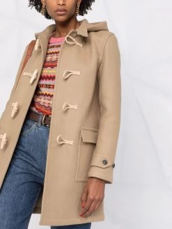 Saint Laurent toggle-fastening single-breasted coat