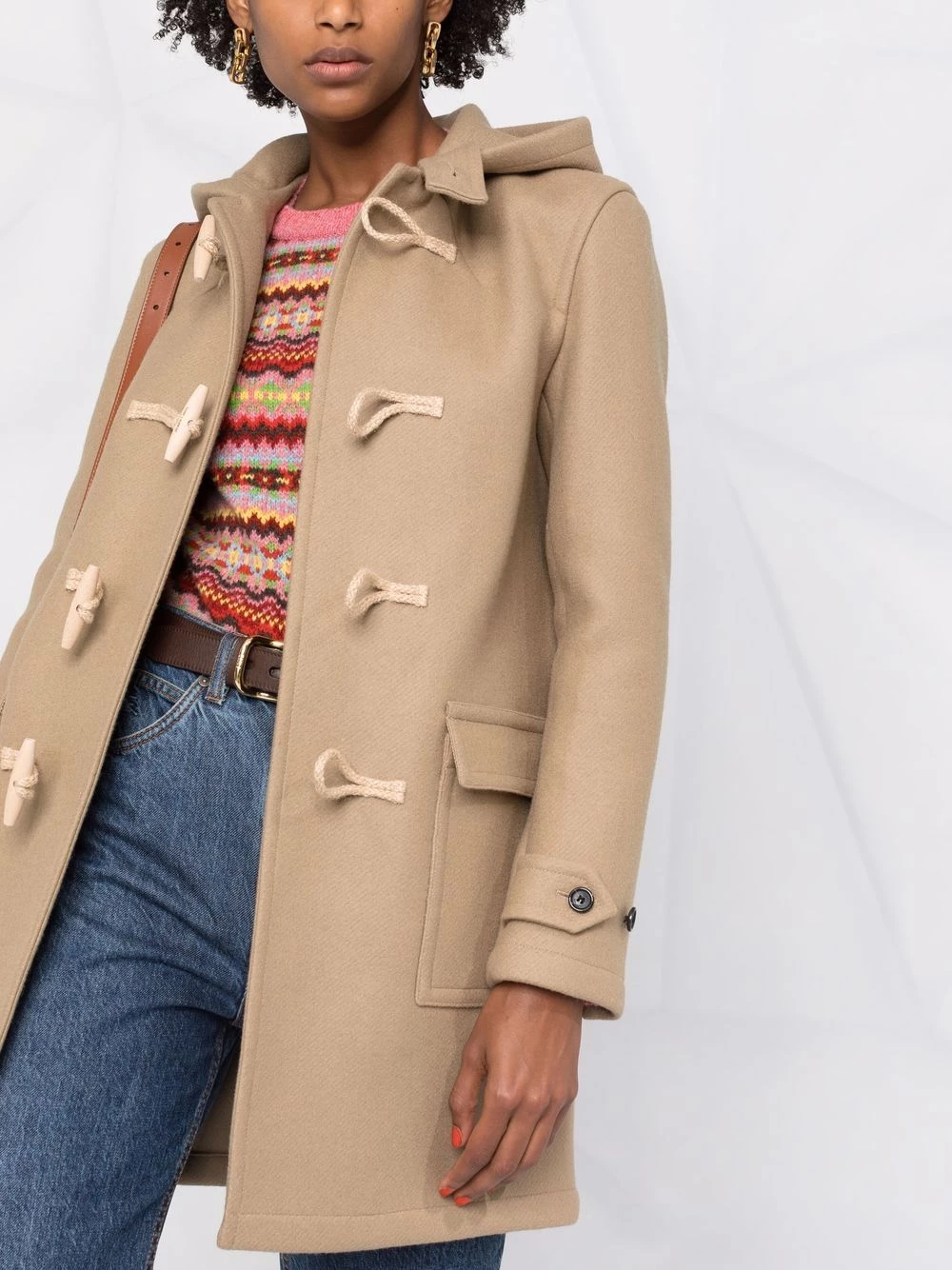 Saint Laurent toggle-fastening single-breasted coat