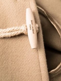 Saint Laurent toggle-fastening single-breasted coat