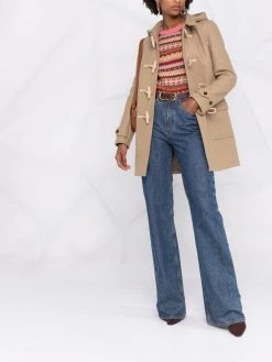 Saint Laurent toggle-fastening single-breasted coat