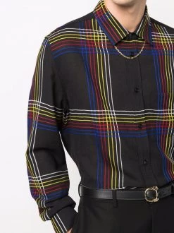 Saint Laurent checked wool shirt