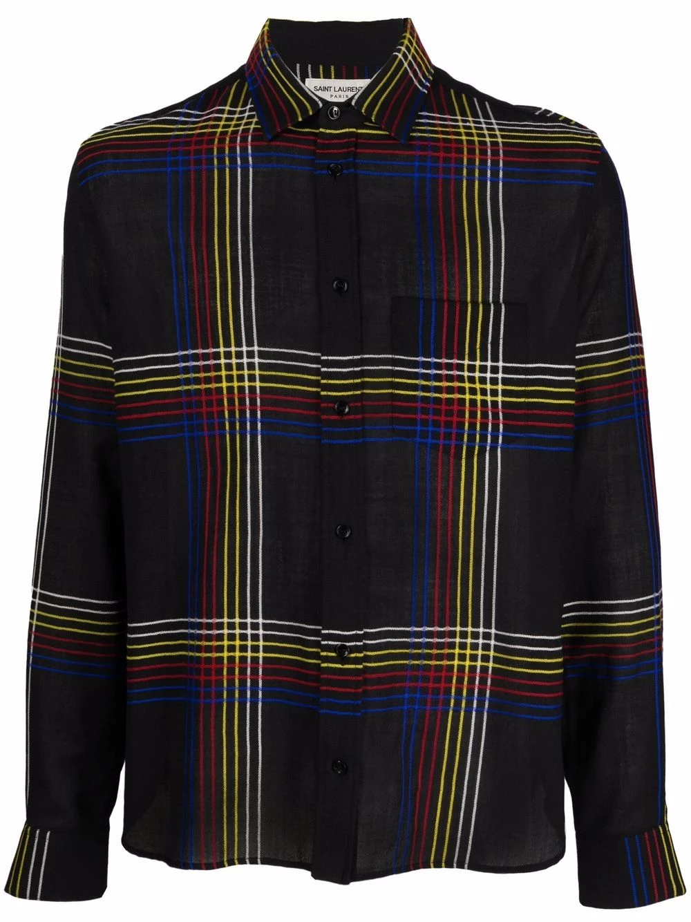 Saint Laurent checked wool shirt
