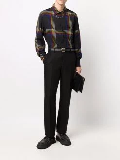 Saint Laurent checked wool shirt