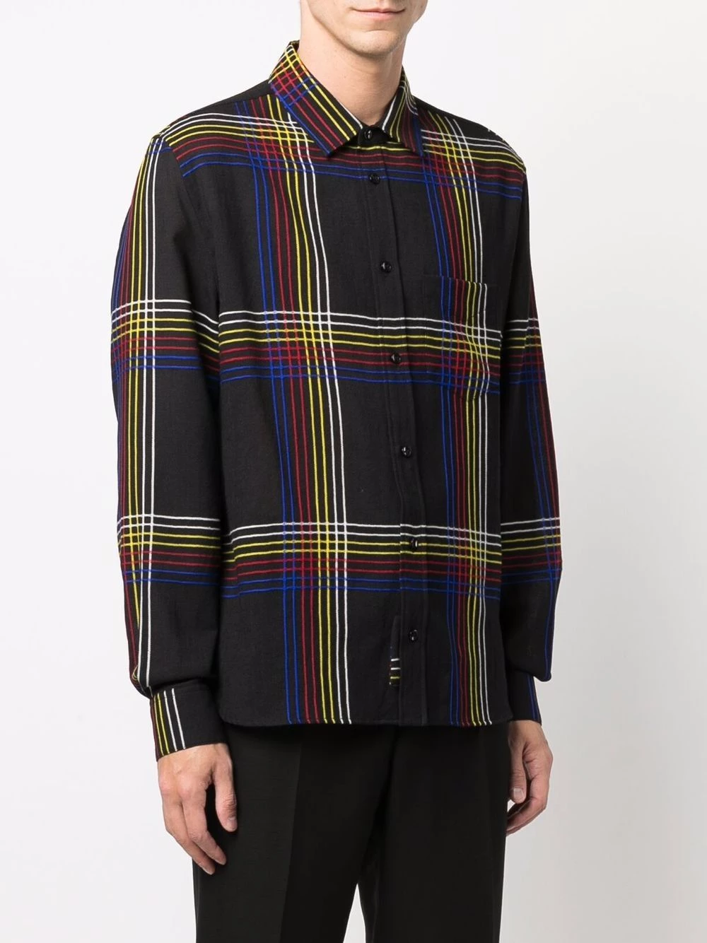 Saint Laurent checked wool shirt