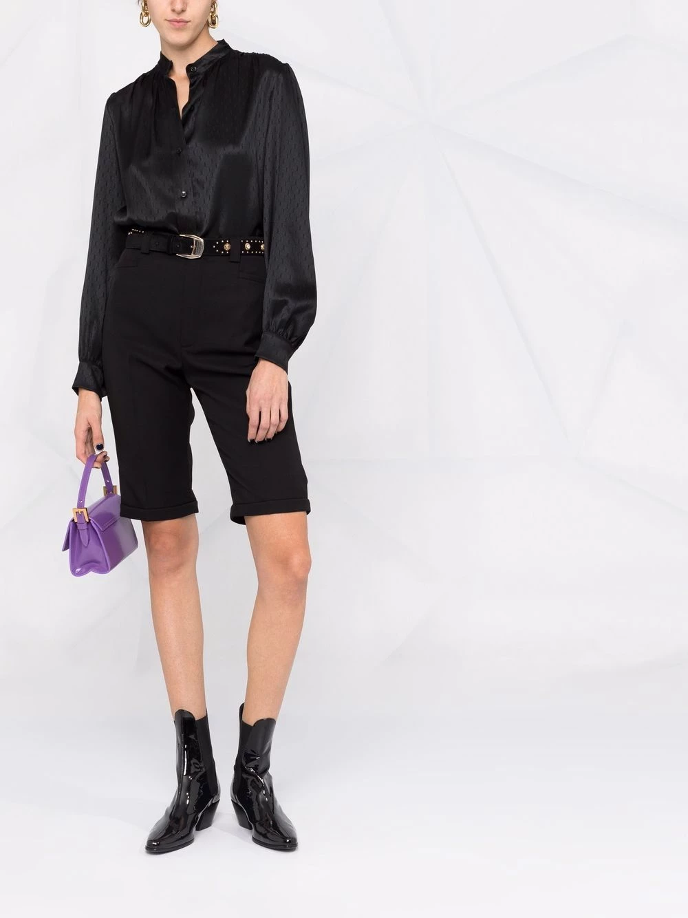 Saint Laurent monogram pattern blouse