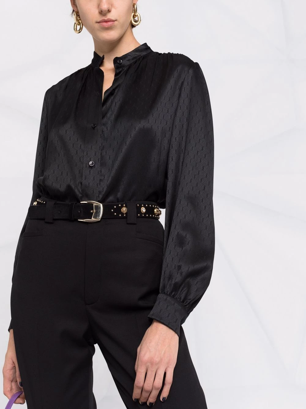 Saint Laurent monogram pattern blouse