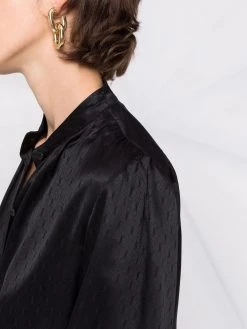 Saint Laurent monogram pattern blouse
