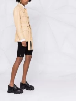 Saint Laurent ribbed knit rider shorts