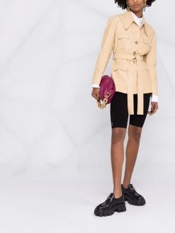 Saint Laurent ribbed knit rider shorts