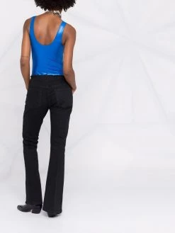 Saint Laurent metallic lamé jersey sleeveless body