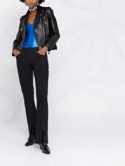 Saint Laurent metallic lamé jersey sleeveless body