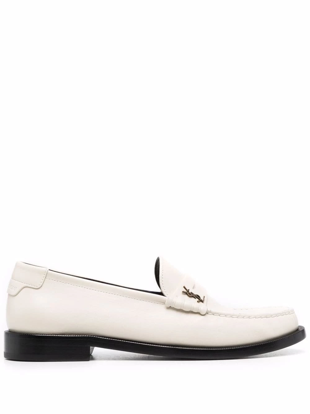 Saint Laurent monogram plaque loafers