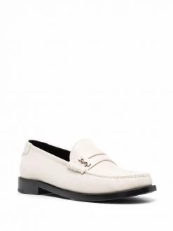 Saint Laurent monogram plaque loafers