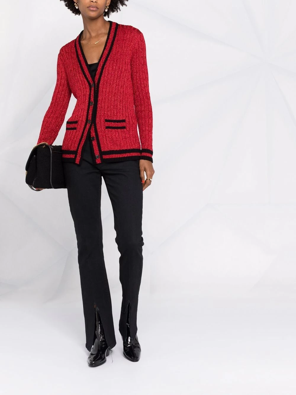 Saint Laurent cable knit cardigan