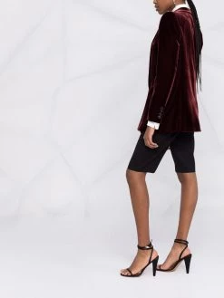 Saint Laurent single-breasted velvet blazer