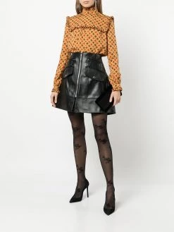 Saint Laurent ruffled collar blouse