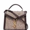 Saint Laurent mini Cassandra tweed tote bag