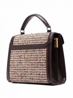 Saint Laurent mini Cassandra tweed tote bag