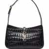 Saint Laurent Le 5 à 7 crocodile-embossed shoulder bag