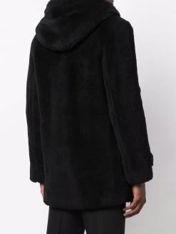 Saint Laurent faux-fur duffle coat