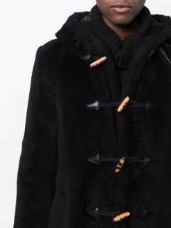 Saint Laurent faux-fur duffle coat