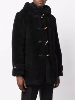 Saint Laurent faux-fur duffle coat