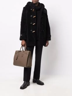 Saint Laurent faux-fur duffle coat
