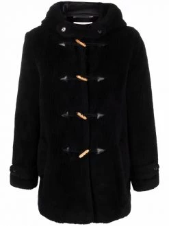 Saint Laurent faux-fur duffle coat