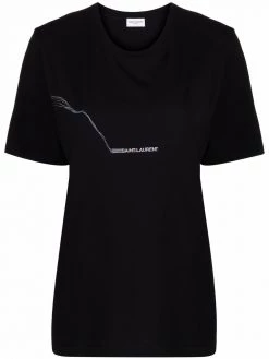 Saint Laurent logo-print cotton T-shirt