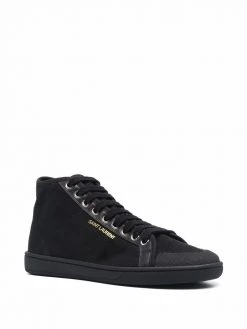 Saint Laurent mid-top lace-up sneakers