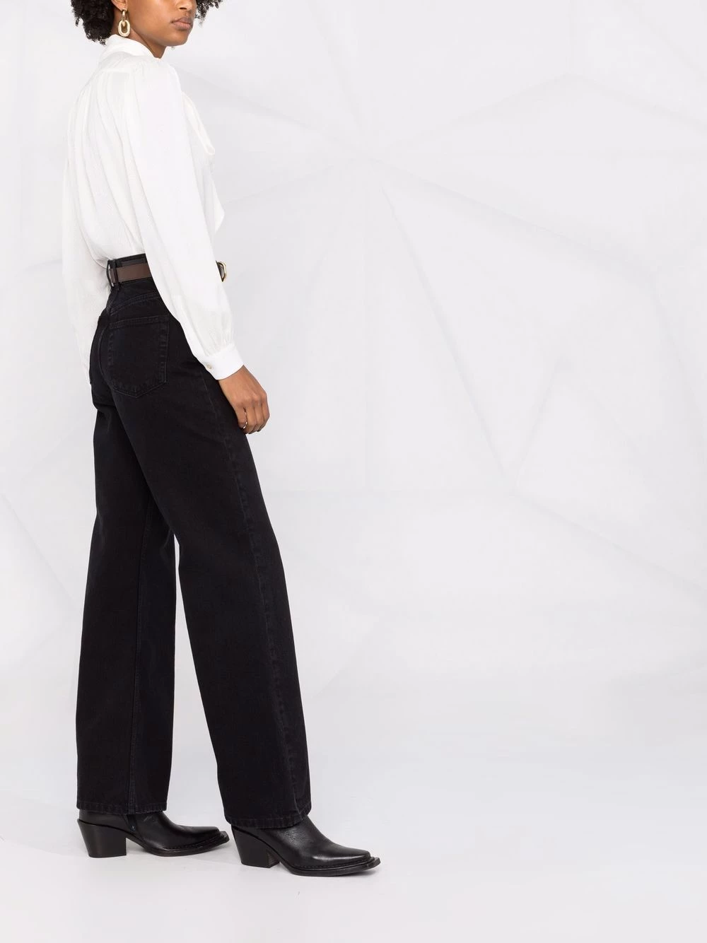 Saint Laurent pussy-bow collar silk blouse