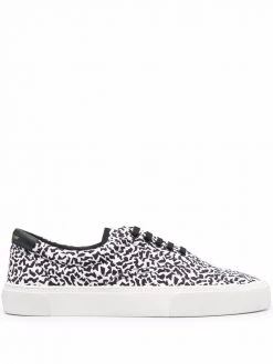 Saint Laurent Venice sparkle-print low-top sneakers