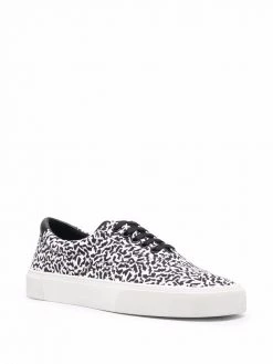 Saint Laurent Venice sparkle-print low-top sneakers