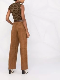 Saint Laurent metallic threading knitted vest