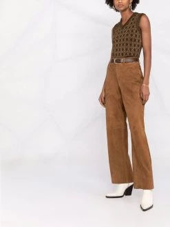 Saint Laurent metallic threading knitted vest