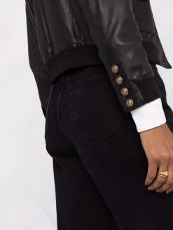 Saint Laurent single-breasted leather jacket