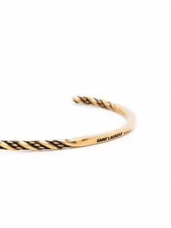 Saint Laurent thin twisted bracelet