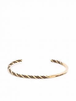Saint Laurent thin twisted bracelet