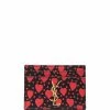 Saint Laurent heart-print leather cardholder