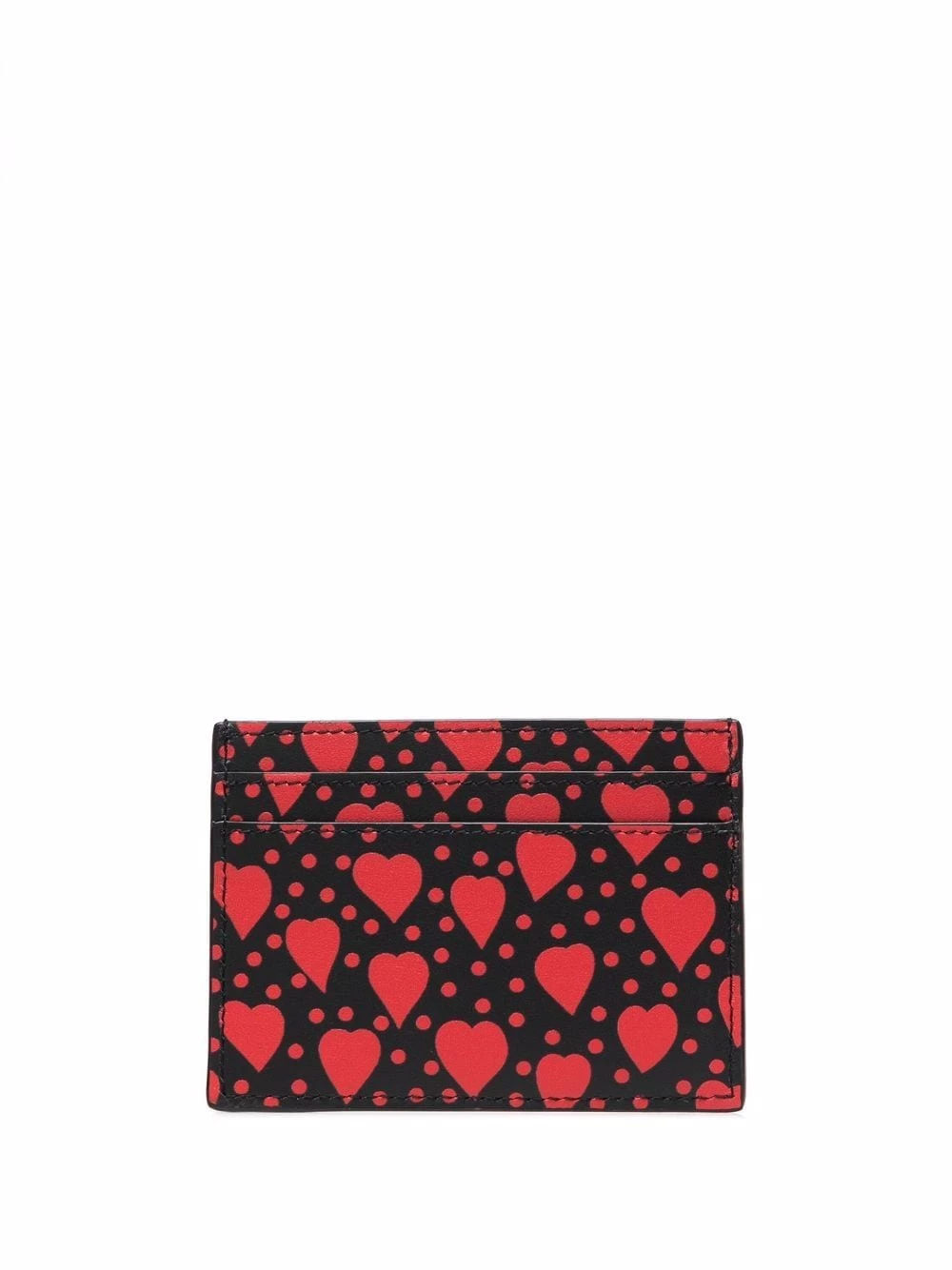 Saint Laurent heart-print leather cardholder