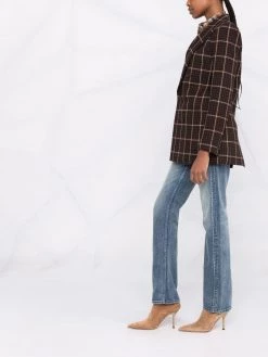 Saint Laurent checked double-breasted blazer