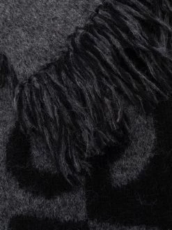 Saint Laurent two-tone logo scarf