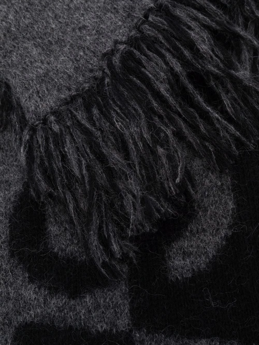 Saint Laurent two-tone logo scarf