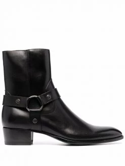 Saint Laurent Wyatt 40mm harness boots
